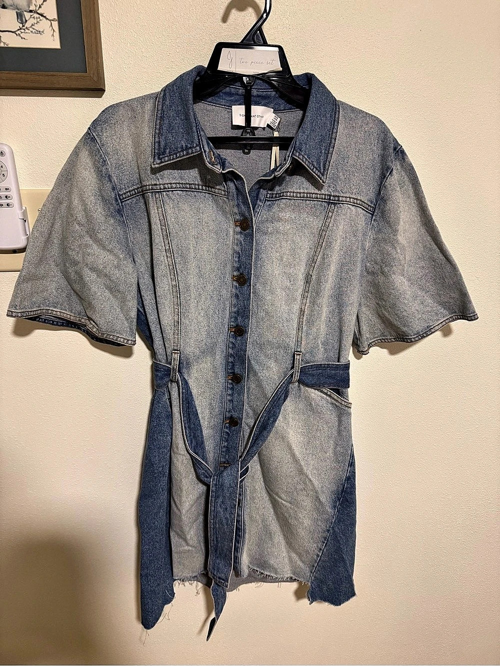 Significant Other Teddi Dress Denim Mini Dress Size 12